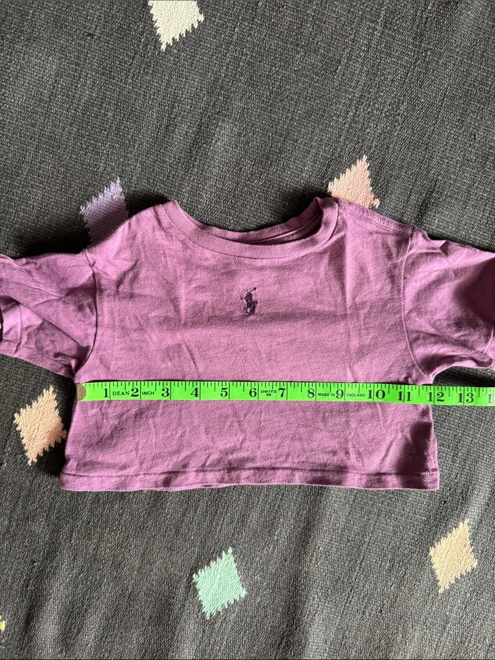 Girls' Cropped Tee with Polo Pony